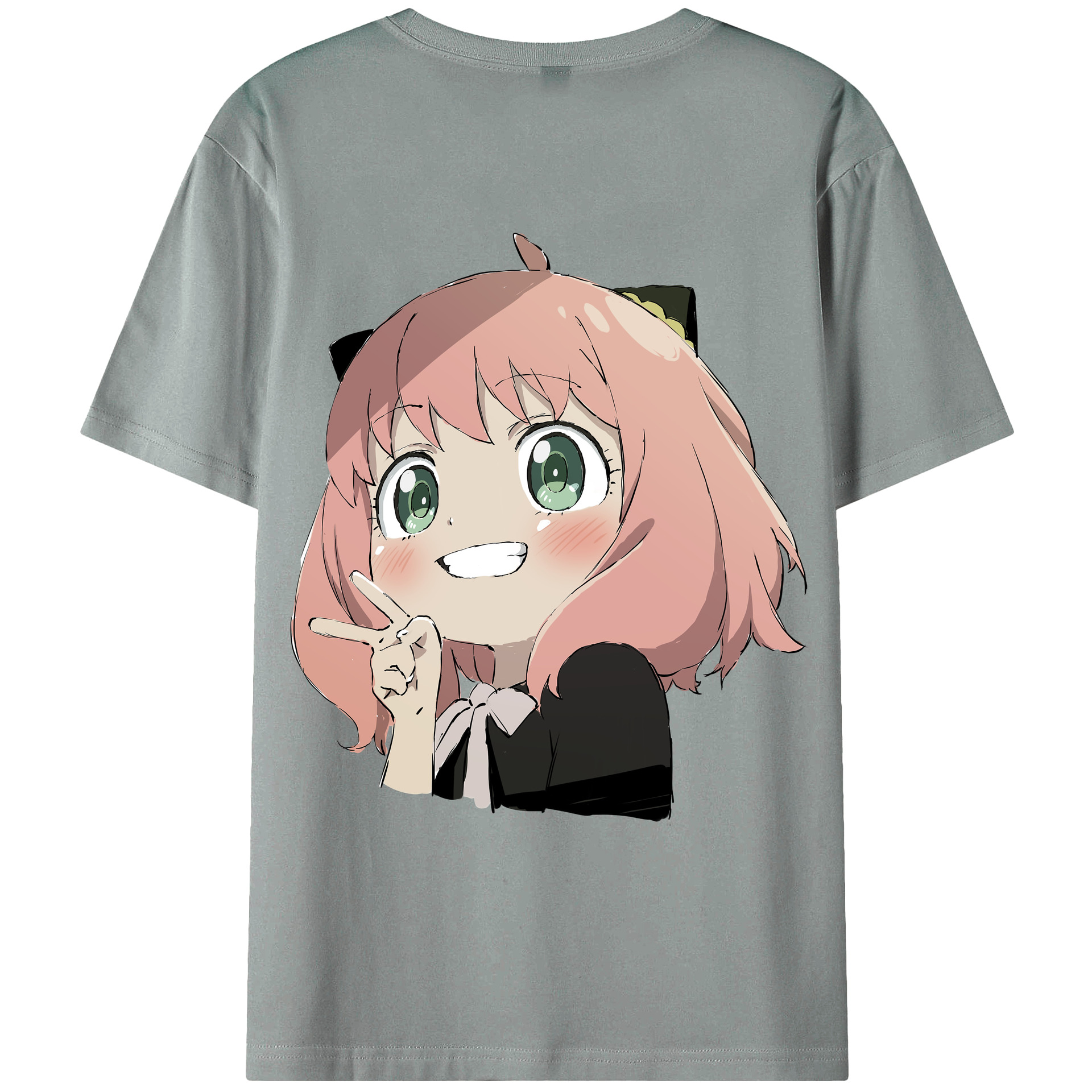 （画像用） SPY×FAMILY间谍家家酒 綿100％ メンズ半袖Tシャツ（バックプリント） 通気性